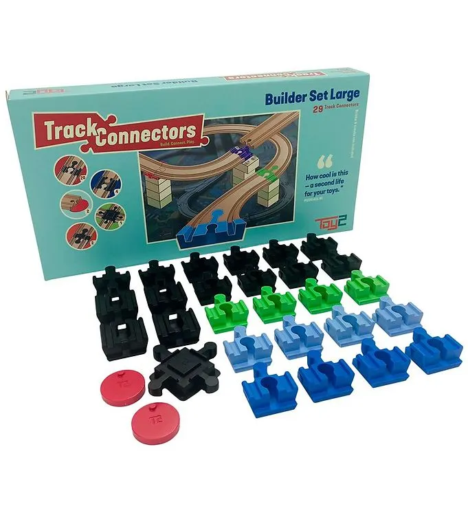 TOY2 Track Connector Builder Set Large Kopplingar