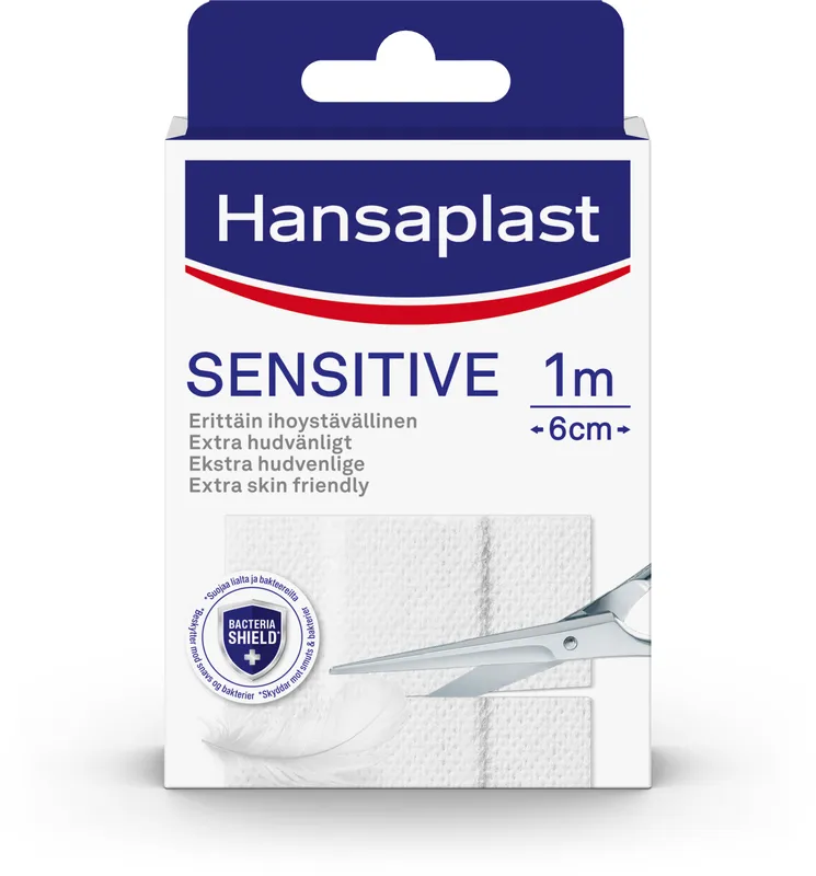 Hansaplast Sensitive 1mx6cm 10 st