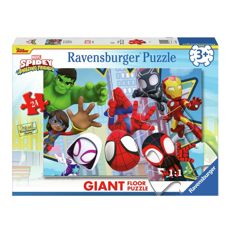 Ravensburger Spidey and His Amazing Friends Mega Golvpussel 24 Bitar
