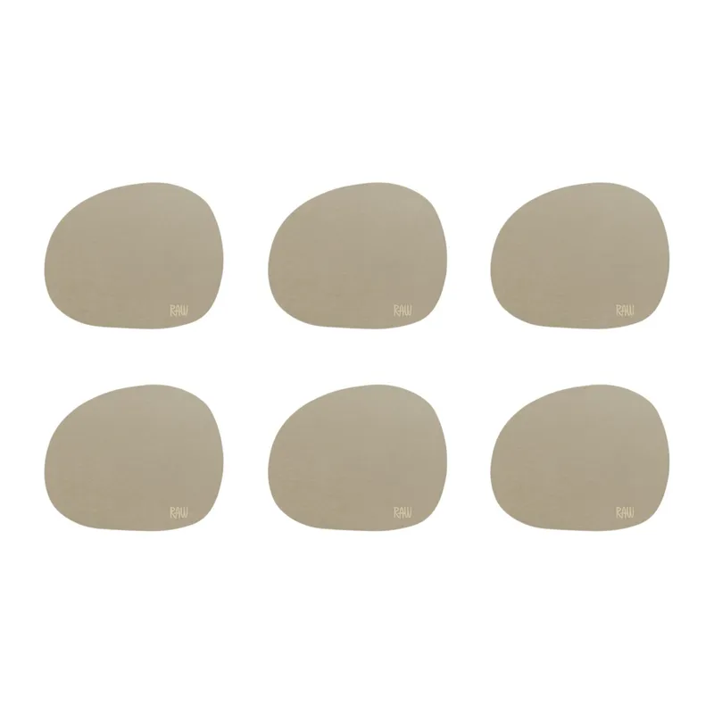 Aida RAW glasunderlägg 6-pack, mellow clay
