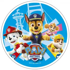 Tårtbild Paw Patrol - Chase & Skye 20 cm