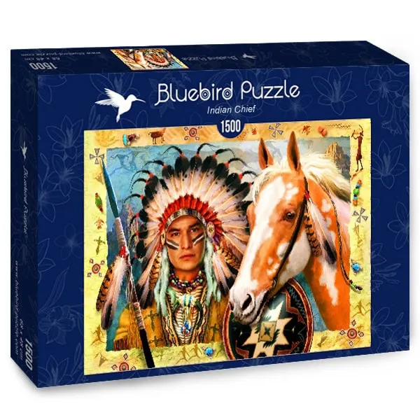 Pussel – Indianhövding 1500 bitar