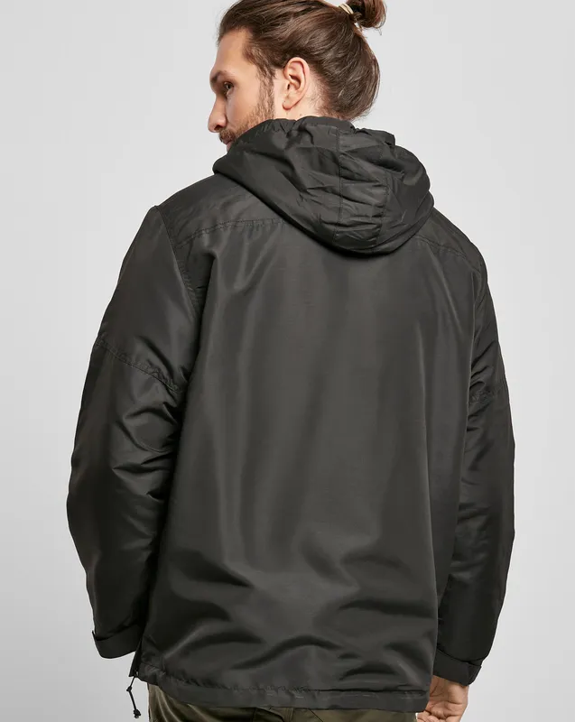 Brandit Windbreaker Anorak - Sherpafoder Svart (#9784)