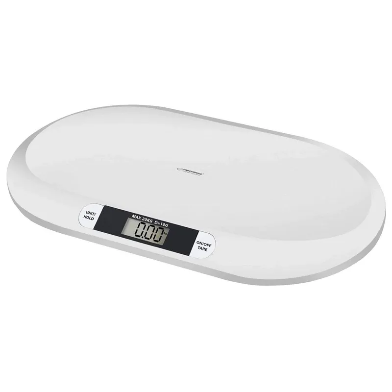 Esperanza BEBE EBS019 babyvåg 20 kg automatisk avstängning, vit