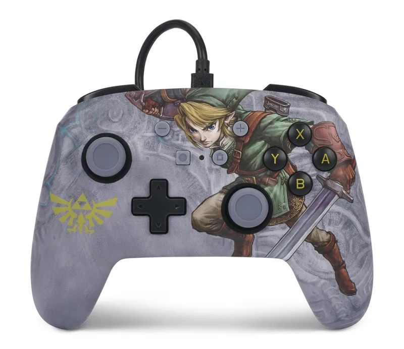 PowerA förbättrad trådbunden handkontroll för Nintendo Switch – Valiant Link – Wired Controller – Nintendo Switch