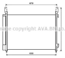 Kondensor, klimatanläggning AVA COOLING SYSTEMS RTA5466D