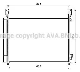 Kondensor, klimatanläggning AVA COOLING SYSTEMS RTA5466D
