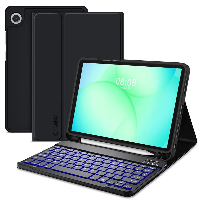 Tech-Protect SC Pen Case for Samsung Galaxy Tab A9+ / A11+ Plus 11.0 X210 / X215 / X216 / X230 / X235 / X236 - Black (US International)