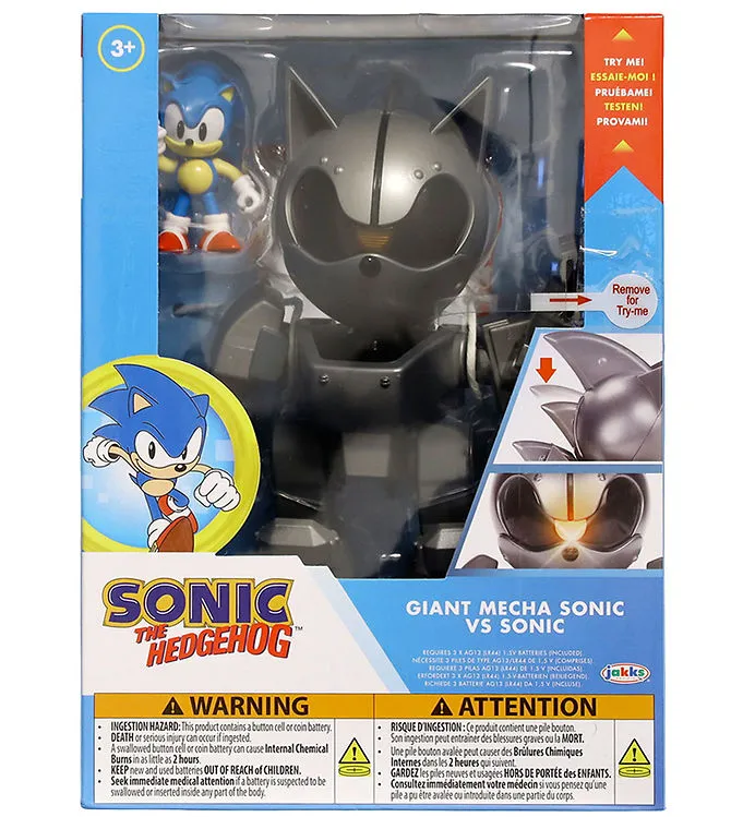 Sonic Leksaksfigur m. Ljus – Giant Mecha Sonic VS Sonic