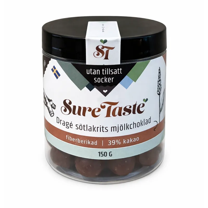 3 för 2 | Sure Taste Sötlakrits Mjölk Choklad 150 g