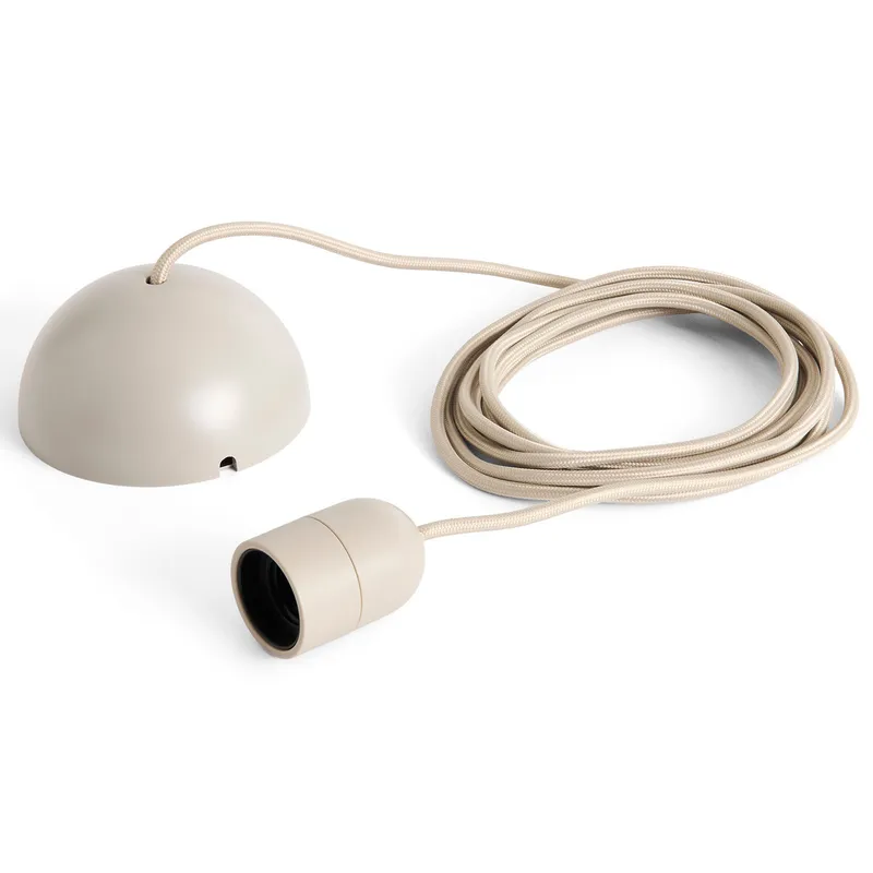 COMMON E27-pendellampa, betonggrå, Ø 4,5 cm - HAY - Vardagsrum - Plast - Med en ljuskälla