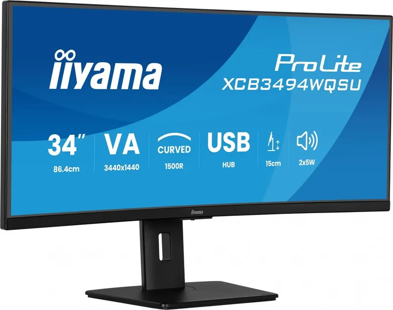 34″ iiyama XCB3494WQSU-B1 - 3440×1440 (UWQHD) - 120Hz - VA