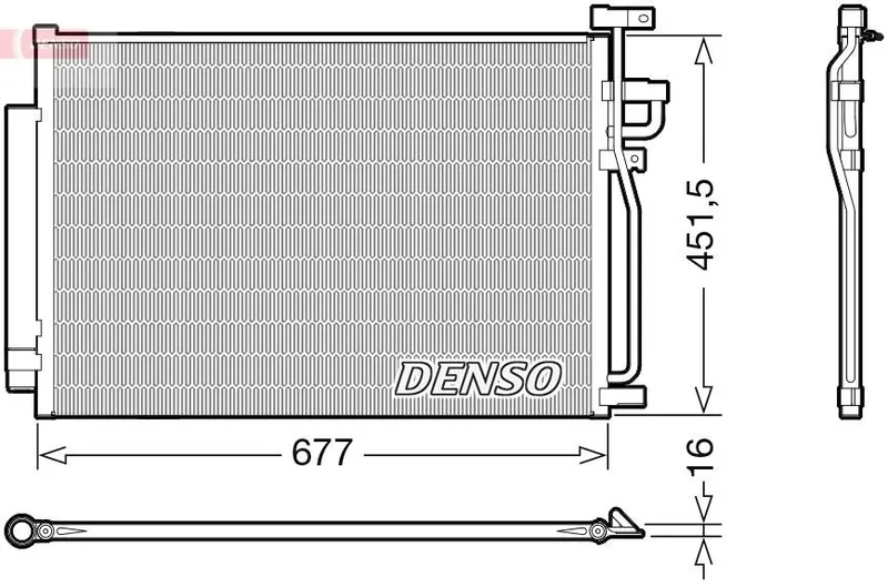Kondensor, klimatanläggning DENSO DCN20040