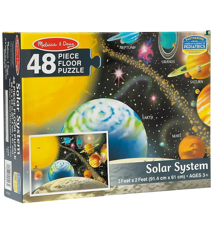 Melissa & Doug Floor Puzzle 48 pcs Solar System 2D Pussel