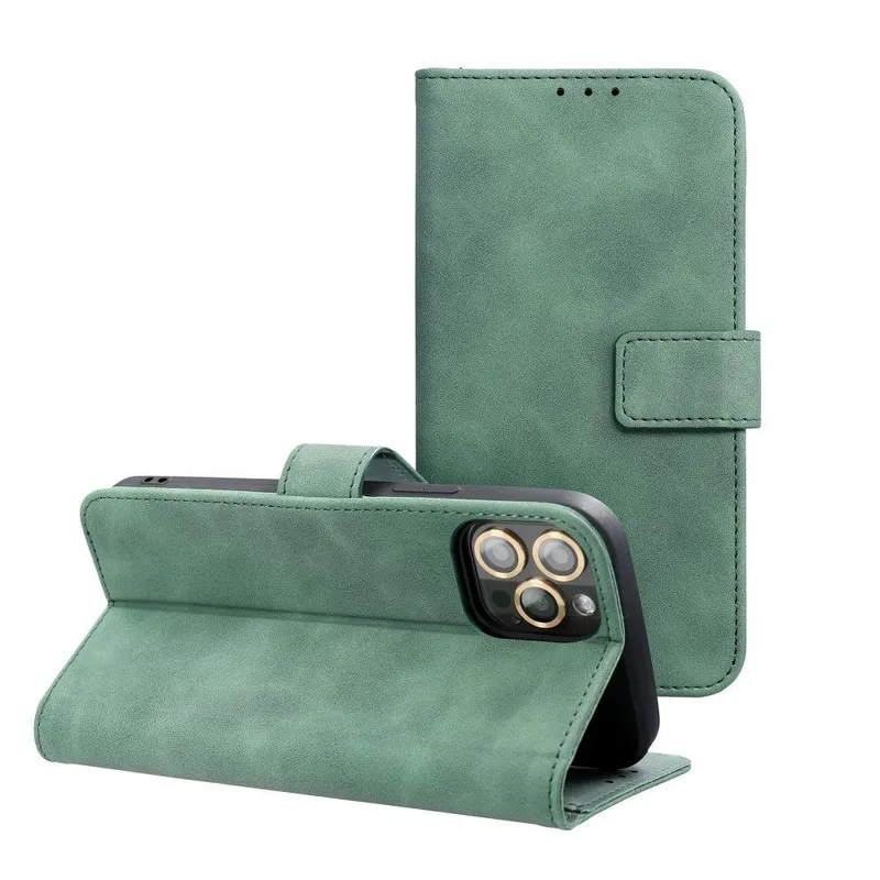 iPhone 15 Plånboksfodral Kabura Tender – Grön