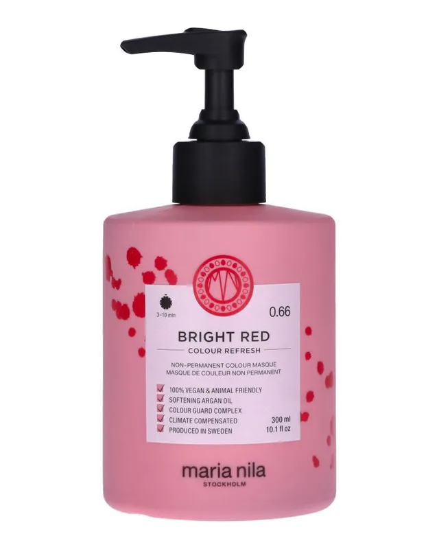 maria nila Colour Refresh Semi-Permanent Color Mask 0.66 Bright Red
