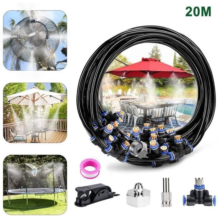 Utomhusdimmare - VINSIC - Dimningssystem 20M - 20 Mässingsmunstycken - Effektiv Kylning