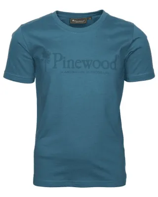 Pinewood Kids’ Outdoor Life T-Shirt Azur Blue