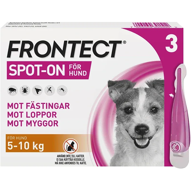 Frontect 5-10 kg, spot-on, lösning 3×1 ml