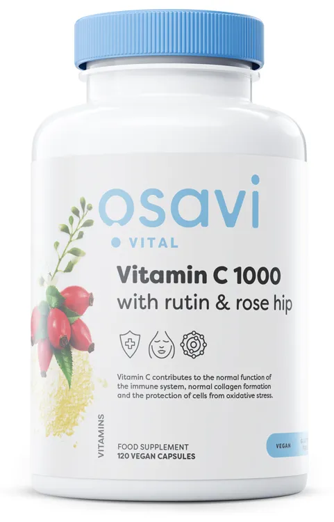 Osavi - Vitamin C1000 med Rutin & Nypon, 120 vegankapslar
