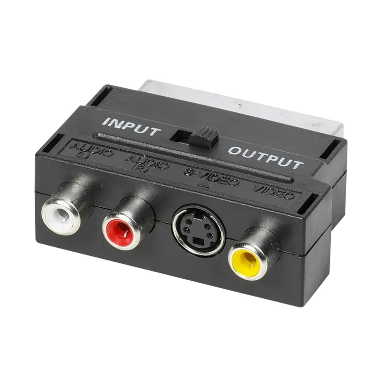 Vivanco Adapter, Scart - SVHS + phono