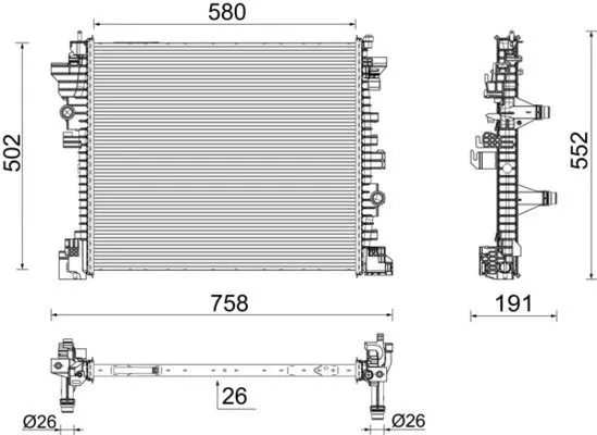 Kylare MAHLE CR 2598 000P