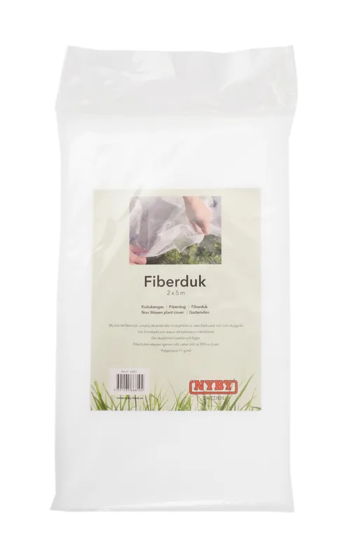 Nyby Bruk 6681 Fiberduk 17 g/m², vit 2×5 m