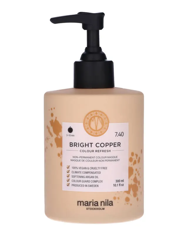 maria nila Colour Refresh Semi-Permanent Color Mask 7.4 Bright Copper
