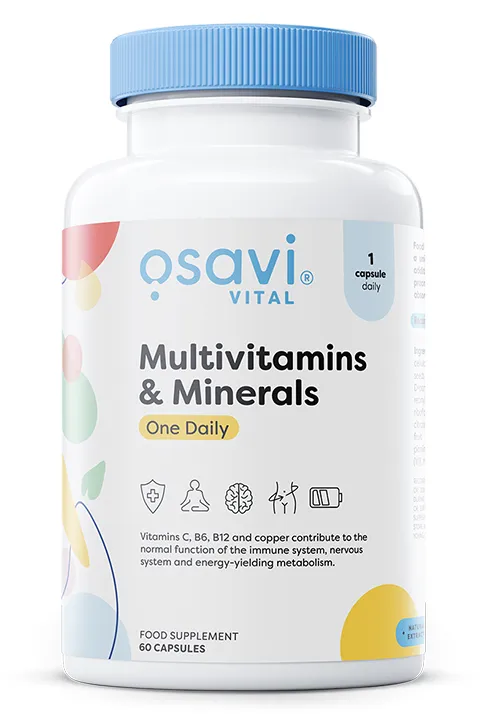 Osavi – Multivitaminer & Mineraler, Daglig dos, 60 kapslar