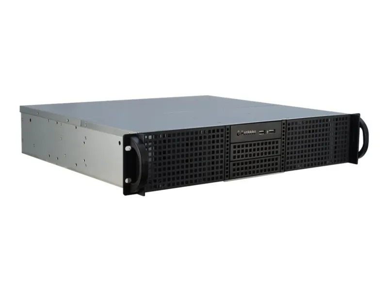 Inter-Tech IPC 2U-20240 - Chassi - Server (Rack) - Svart