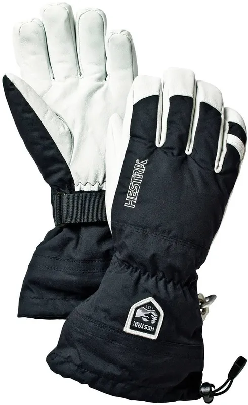 Hestra Army Leather Heli Ski 5-finger Marine