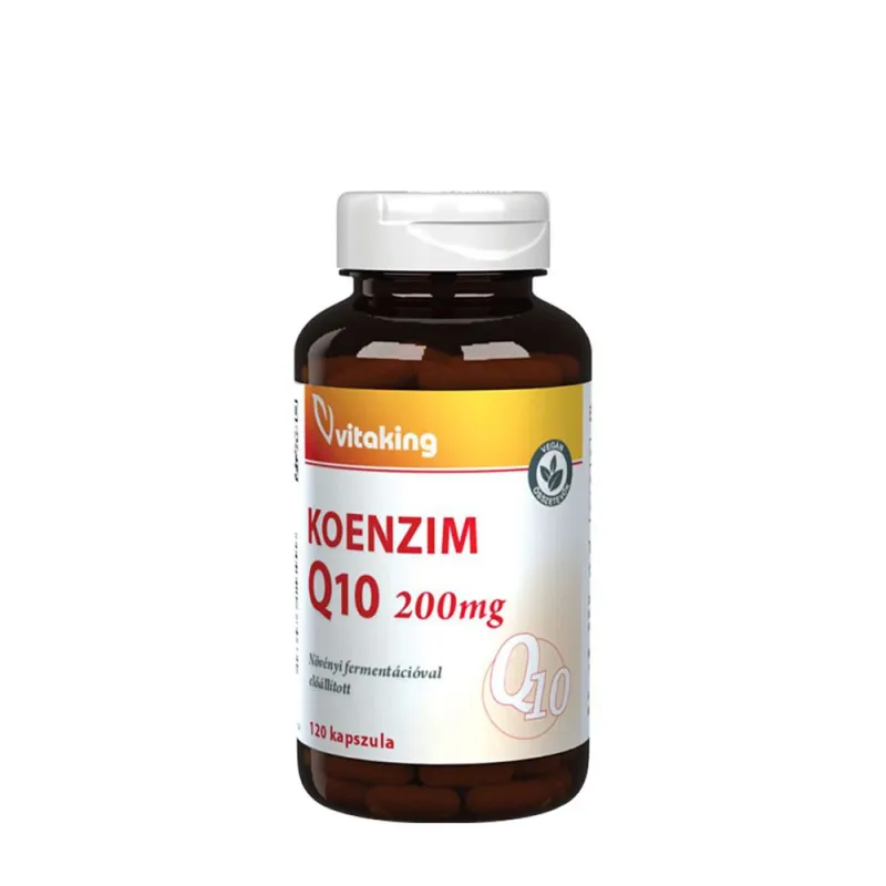 Vitaking – Fermenterat Växtbaserat Coenzym Q10, 200 mg (120 Kapslar)