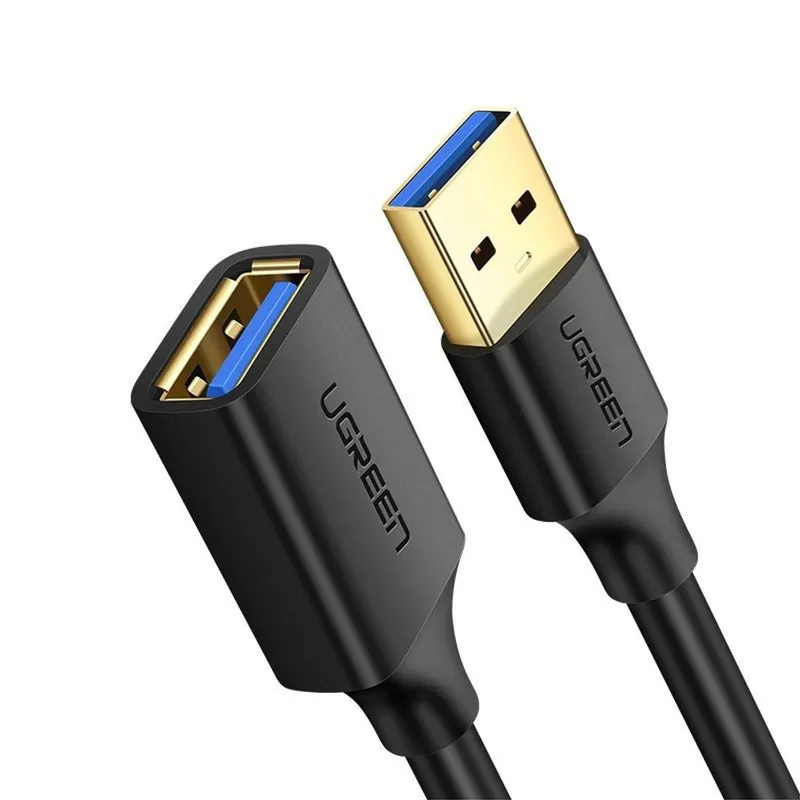 Ugreen förlängningskabel USB 3.0 (hona) – USB 3.0 (hane) adapter 3 m svart (US129 30127)