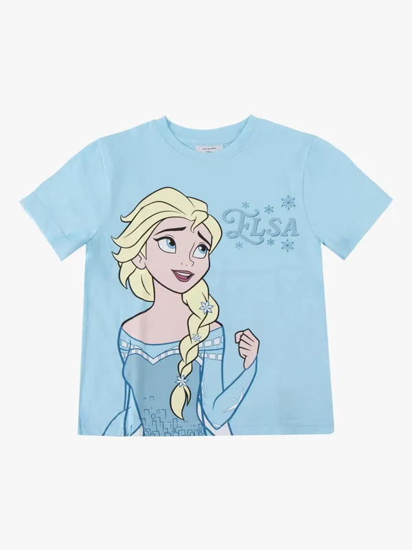 Disney Frozen T-shirt, Ljusblå, 116-122