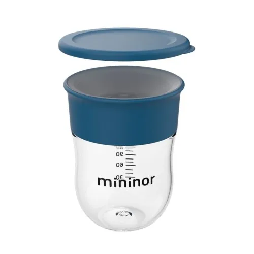 Mininor Träningskopp m. Lägg - Training - 220 ml - Blåval