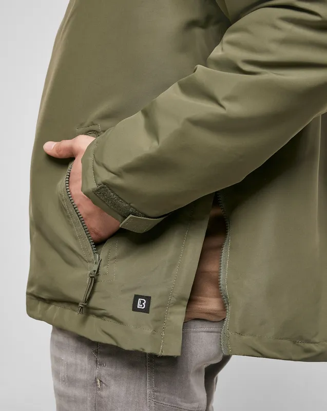 Brandit Windbreaker Anorak - Sherpafoder Svart (#9715)