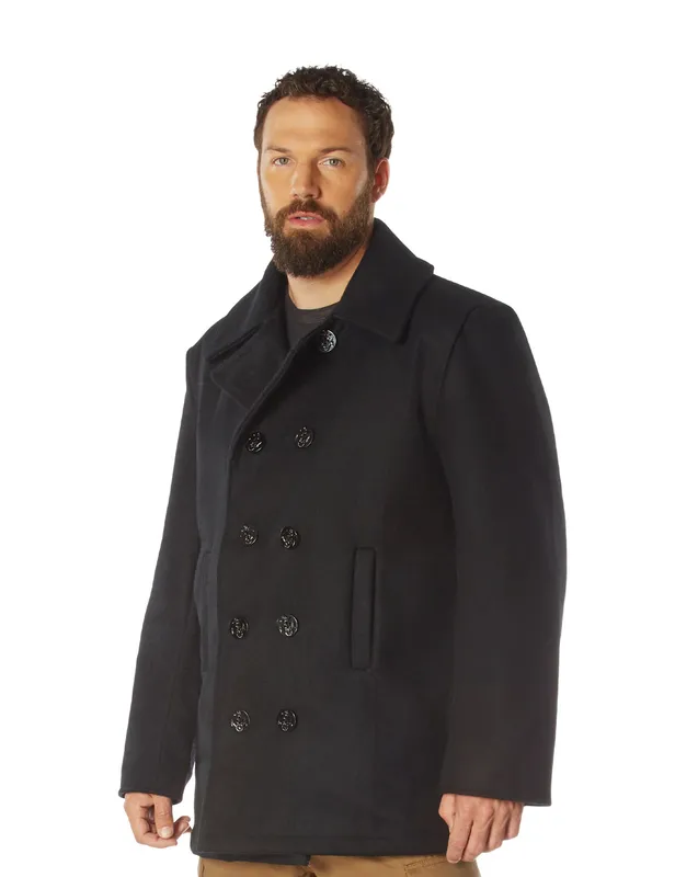 Rothco Ull Peacoat skepparkavaj Svart (#7108)
