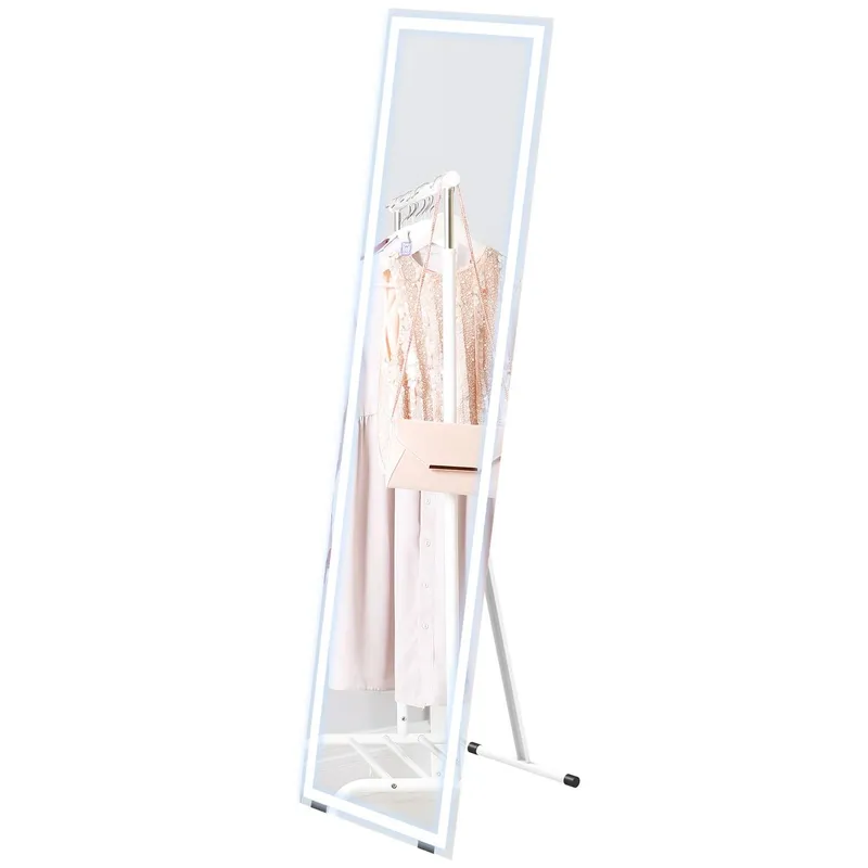 Fullängdsspegel LED 40x150cm Vit