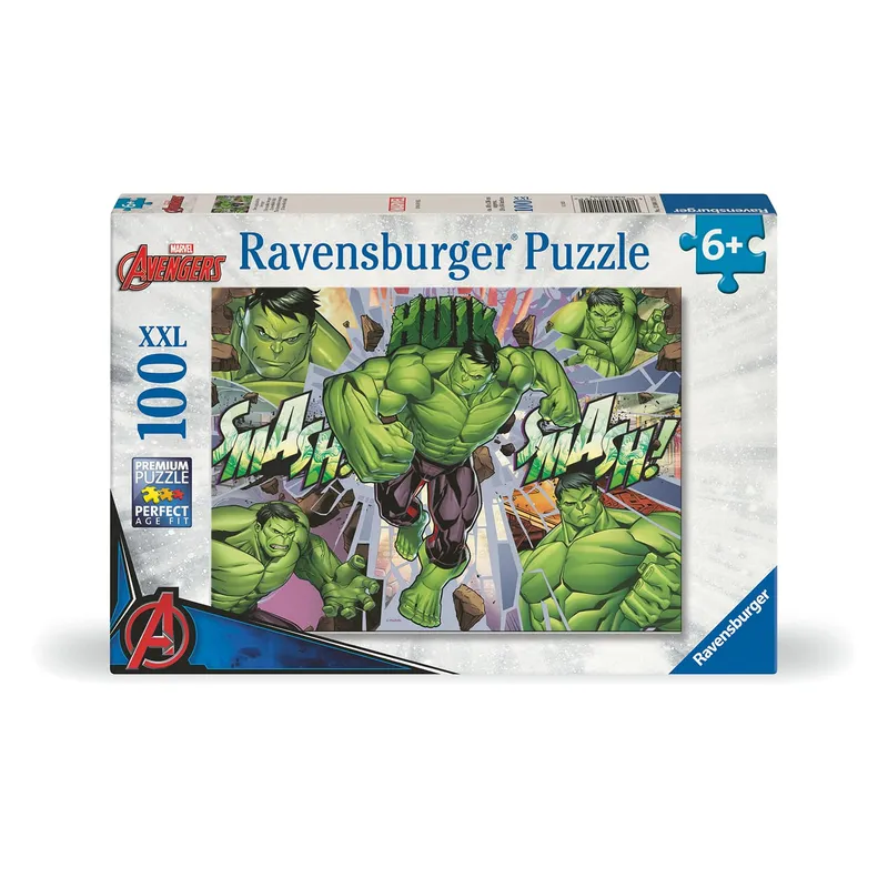 Pussel Marvel Hulk 100 bitar XXL, Ravensburger
