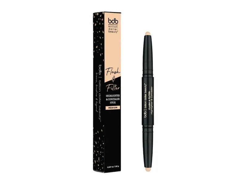 Billion Dollar Beauty Flash and Filter Highlighter & Concealer Medium – 1.9 g