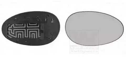 Backspegelglas VAN WEZEL 0211838