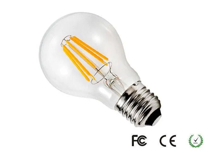 E27, 6W, LED Glödlampa, Klot, Varmvit, A60