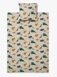 LIEWOOD Carmen Bäddset 70x100 Spjälsäng, Dinosaurs/Mist