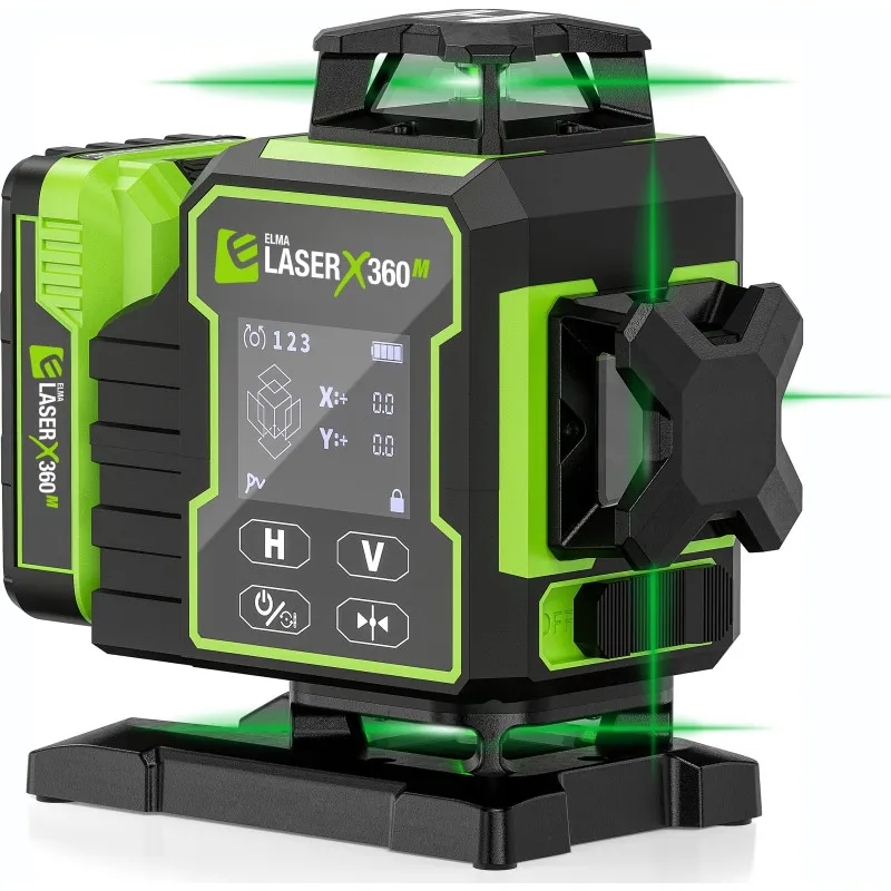 Elma X360-M Rotationslaser med batteri och tillbehör
