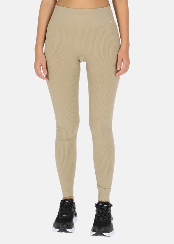 High Waist Rib Seamless Tights (#5491)