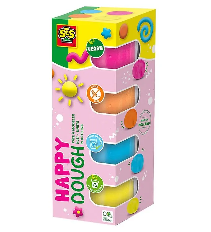 SES Creative Feel Good Clay - Happy (4x90gr)