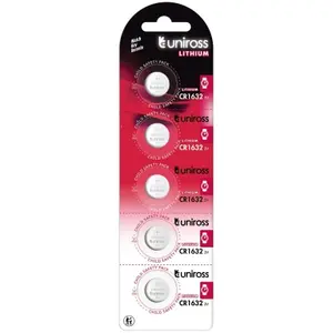 UNiROSS Lithium Button CR1632 - 5-pack