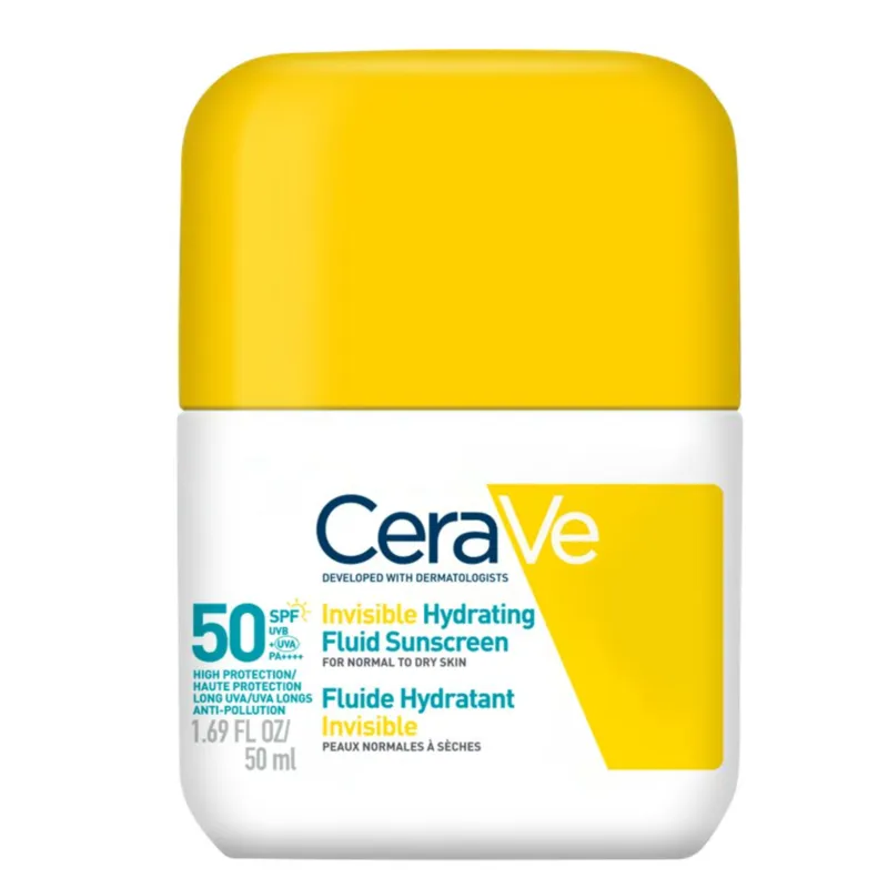 CeraVe Invisible Hydrating Fluid Sunscreen Face SPF50 50 ml