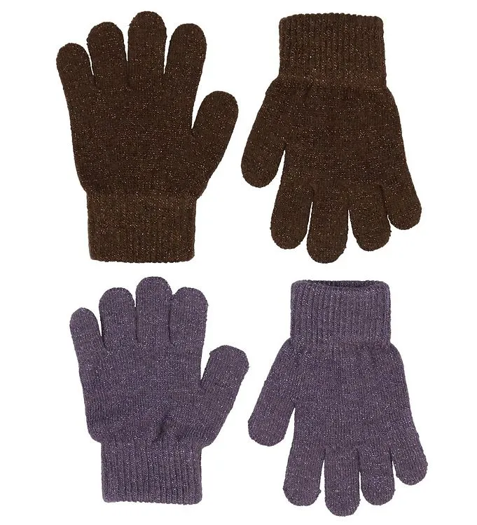 CeLaVi Handskar – Ull/Polyester – 2-pack – Moonscape m. Glitter (#1441)