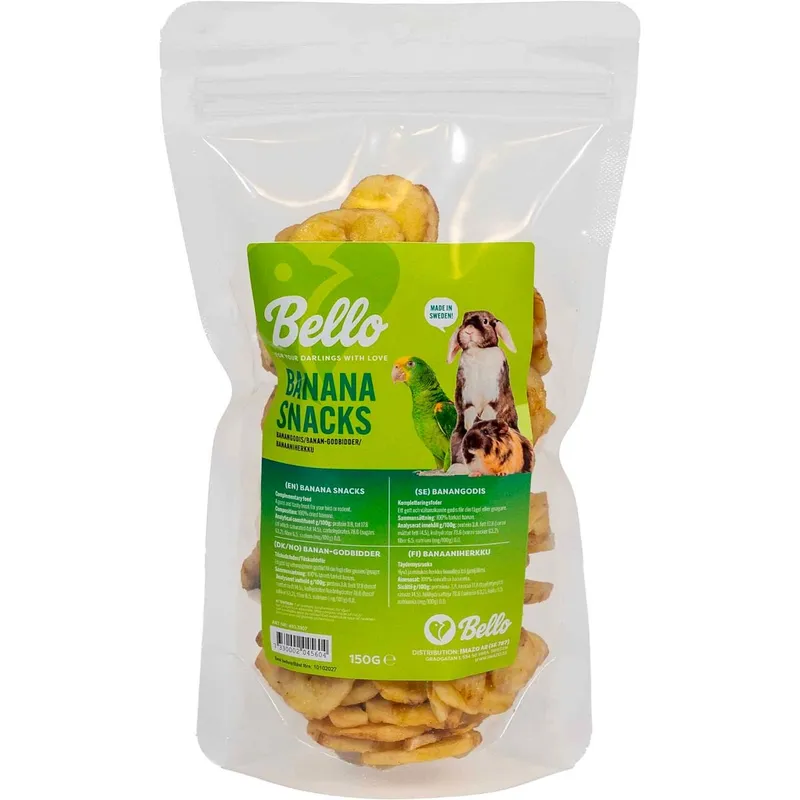 Bello Banangodis till Smådjur & Fågel 150 g